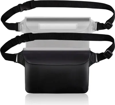 Produktbild von 2 wasserdichte Bauchtaschen – schwarz + weiß