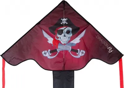 Produktbild von Schwanz Kite Pirate 102 x 202 cm schwarz