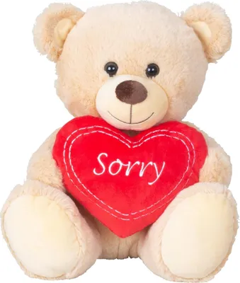 Produktbild von Teddybär mit Herz "Sorry" 30 cm Kuscheltier Plüschtier