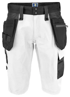 Image de Projob - Pantalon de travail court pour hommes, modèle ET1042 (taille 52R), couleur blanche