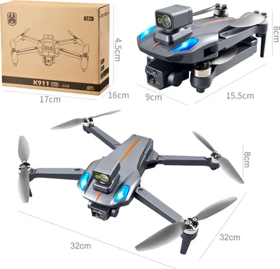 Zdjęcie produktu dla K911 Max Gps RC Drone Professional Dual HD Kamera Bezszczotkowy silnik Składany Quadcopter K911MAX 2 baterie