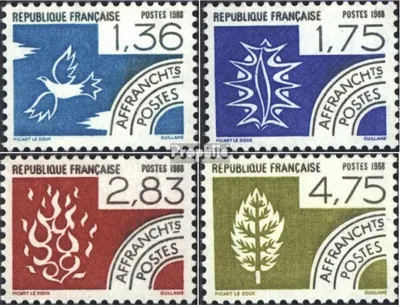 Produktbild von Briefmarken Frankreich 1988 Mi 2650-2653 (kompl.Ausg.) postfrisch Vorausentwertung