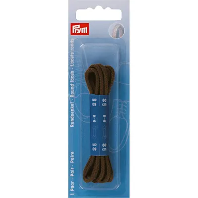 Image de Lacets ronds 3 mm, 60 cm, marron