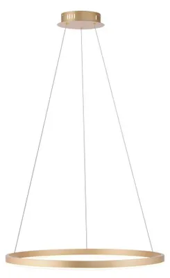 Obrázek produktu pro Závěsné svítidlo LED, stmívatelné, kroužková mosaz matná, V 120 cm