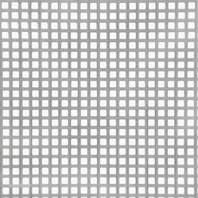 Image de Alberts 462895 Tôle perforée, perforation carrée, acier, 500 x 1000 x 1 mm