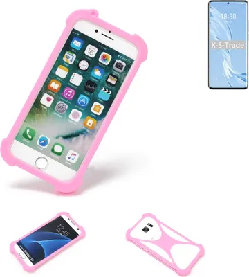 Produktbild von K-S-Trade Handy Hülle kompatibel mit Meizu 18 Pro Schutz Hülle Bumper Silikon Schutz Hülle Cover Case Silikoncase Silikonbumper TPU Softcase