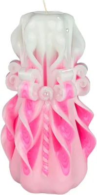 Zdjęcie produktu dla Świeca dekoracyjna bez zapachu, średnica 25 cm, wysokość 18 cm, cylindryczna, czas palenia: 66 godzin, knot bawełniany, bezdymna