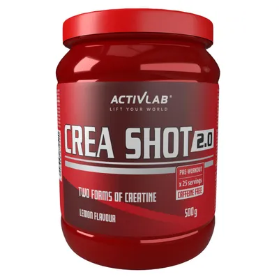 Zdjęcie produktu dla Crea Shot 2.0 przedtreningówka z kreatyną i beta-alaniną smak cytrynowy Activlab