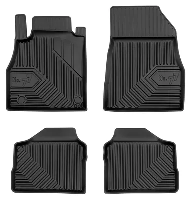 Zdjęcie produktu dla Dywaniki gumowe do Nissan Micra K14 2016-2022 (hatchback) – 4 szt., czarne, dopasowane