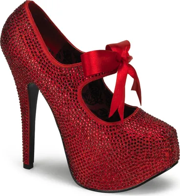 Produktbild von Bordello Plateau-Pumps mit Straß Teeze-04R rot Gr. 36