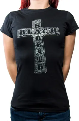 Produktbild von Black Sabbath Cross Black L Damen T-Shirt