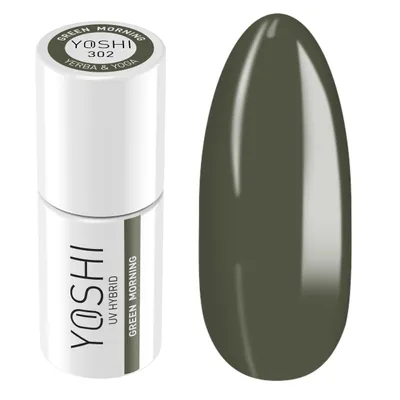 Produktbild von Yoshi | Hybrid-Nagellack - 302 Green Morning - Hybrid-Gellack - Hybridlack - UV LED - 6ml - Profi Qualität - Grün