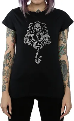 Produktbild von Harry Potter - T-Shirt Logo für Damen BI747 (L) (Schwarz)