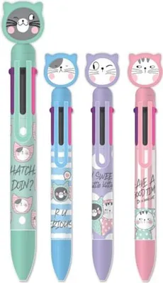 Produktbild von Automatik 6-Farben-Stift So Many Cats 0,7mm M&G