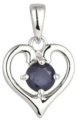 Produktbild von Zarte Silberkette mit Saphir MP06171B ( Kette, Anhä nger)
