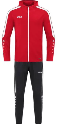 Productafbeelding van Jako Power Polyesterpak Met Kap Dames - Rood  | Maat: 42