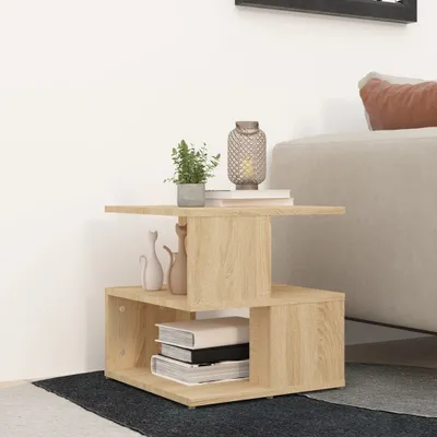 Produktbild von The Living Store Beistelltisch Sonoma-Eiche 40x40x40 cm Holzwerkstoff