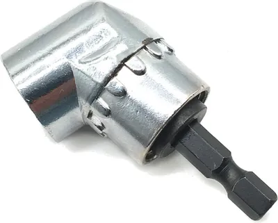 Produktbild von Trade-Shop Winkelgetriebe / Winkelschrauber / Winkelaufsatz Bit 105° Sechskantaufnahme 6,35mm HEX 1/4" Schaft für viele Akkuschrauber mit Bit Aufnahme
