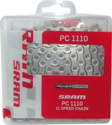 Produktbild von SRAM 00.2518.025.011 Schaltungskette PC-1110 SolidPin, 114 Glieder, 11-fach, mit Power-Lock, silber