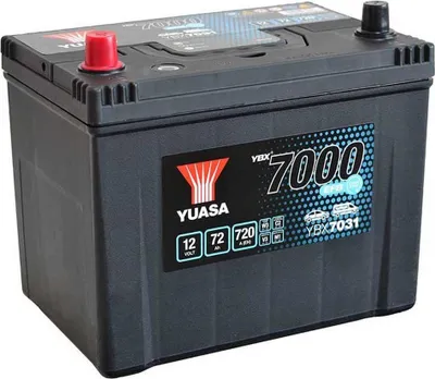Produktbild von YUASA YBX7031 EFB 12V 72 Ah 720A (EN)