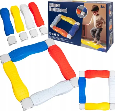 Zdjęcie produktu dla Ścieżka Sensoryczna Trening Równowagi Modułowy Tor Balansowy 65 X 65 Cm