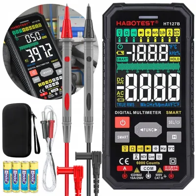 Produktbild von Digitales Multimeter Universal Kabel Koffer Batterien True Rms Ncv Thermocouple