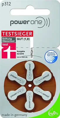 Produktbild von Power One Power One 312 Hörgeräteknopfzelle
