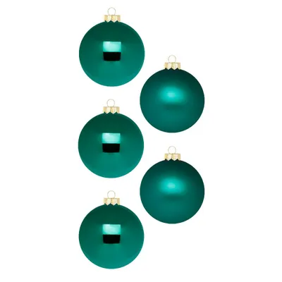 Produktbild von Weihnachtskugeln Glas 3cm 24 Stück - Deep Forest