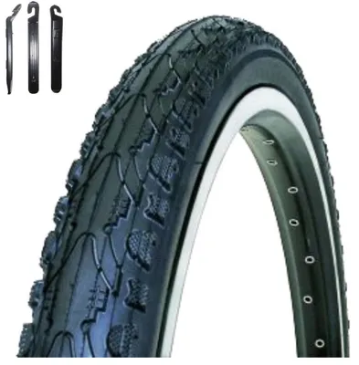 Obrázek produktu pro 1 x Pláště na kolo Kenda K-935, rozměr 24 x 1,75 (47-507), černá barva, včetně páčidel na pláště