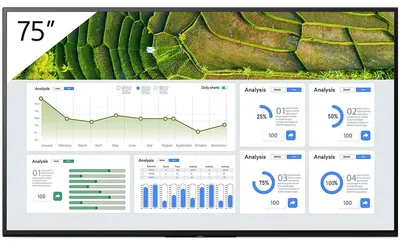 Zdjęcie produktu dla Sony FW-75BZ30L, Płaski panel Digital Signage, 190,5 cm (75"), LCD, 3840 x 2160 px, Wi-Fi, 24/7