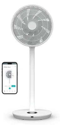 Image de Duux Fan | Whisper Flex 2 | Ventilateur sur pied | Blanc | Diamètre 34 cm | Nombre de vitesses 30 | Oscillation | 2-21,5 W | Oui