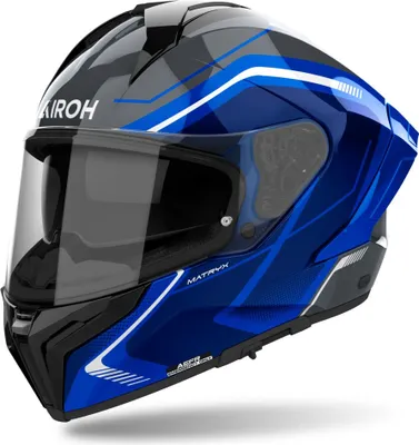 Produktbild von Integralhelm Schutzhelm Crosshelm Motorrad AIROH MATRYX Wide Blau Grau Größe XS