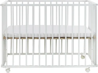Produktbild von Puck Klappbarer Laufstall Mattweiß