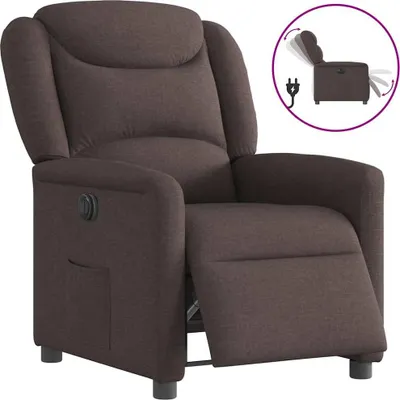 Produktbild von Relaxsessel Elektrisch Dunkelbraun Stoff