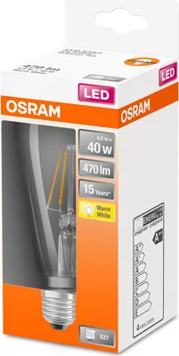 Image de Led Edison Clair Filament 4.5w E27 Chaud Bte 1 - Osram