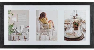Immagine prodotto di Henzo galleria fotografica Modern 20x40 cm nero per 3 foto 10x15 cm
