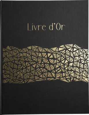 Image de Exacompta Livre d'or 100 pages tranche or Aramy Noir 47981E