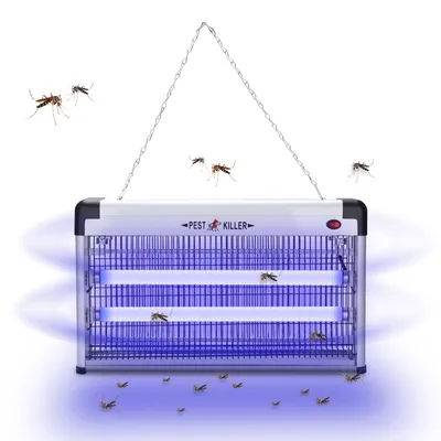 Zdjęcie produktu dla Yakimz 40W Elektryczny zabójca owadów Światło UV Łańcuchowa pułapka na owady Lampa na komary Zabójca much Pułapka na komary Lampa na komary