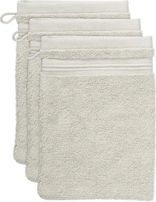 Produktbild von Beddinghouse Waschhandschuh-Set 3-teilig Sheer Farbe Sand Größe 16x22x3