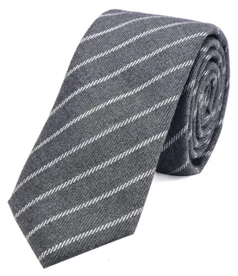 Produktbild von DonDon Herren Krawatte 6 cm gestreift grau