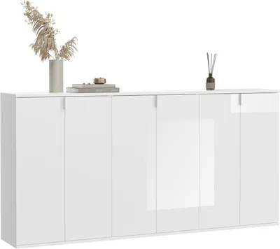 Produktbild von Meublorama XX-X07A9S20, 6 Tür(en), 15 Regale, Weiß, 2 Jahr(e), 340 mm, 1830 mm