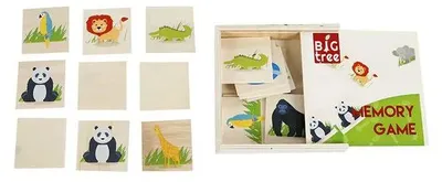 Produktbild von Memory-Zootiere aus Holz