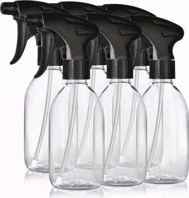 Image de 6 flacons pulvérisateurs de 300 ml, plastique, transparent