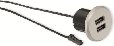 Produktbild von QUATPOWER USB-Einbau-Lader UL-5USB3.4, 5V-/3,4A, 2-fach