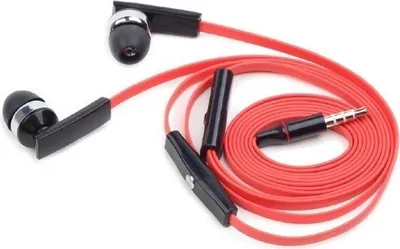Zdjęcie produktu dla Gembird Porto, Przewodowa, 20 - 20000 Hz, Połączenia/muzyka, 12 g, Słuchawki, Czarny, Czerwony