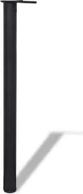 Immagine prodotto di Set Gambe Tavolo Altezza Regolabile Nere 870 mm