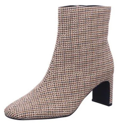 Produktbild von La Strada Damen Stiefeletten 39449-36, 39449-37, 39449-38, 39449-39, 39449-40, 39449-41 LST-2121725 fabric beige/black 36