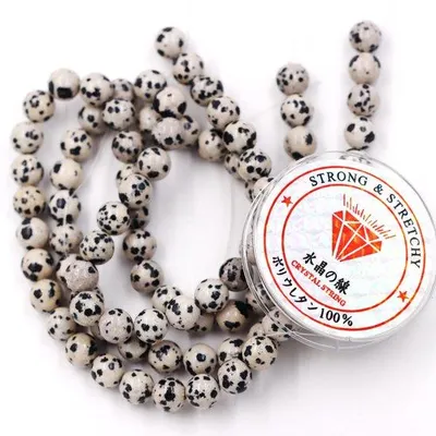 Produktbild von Kunststofkralen in Dalmatiërpatroon, 4 mm, 180 stuks