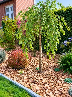 Produktbild von Trauerbirke Betula pendula youngii Hängebirke Stammhöhe 60 - 80 cm