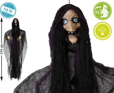 Obrázek produktu pro Halloweenská dekorace čarodějnice 215 cm